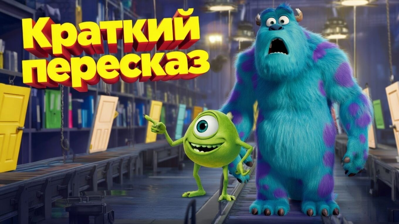 Корпорация монстров (2001): Краткое содержание за 5 минут! ⏱️ Секрет энергии смеха 😂 смотреть онлайн