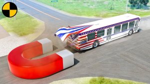 Автомобили VS Гигантский Магнит #2 | BeamNG Drive