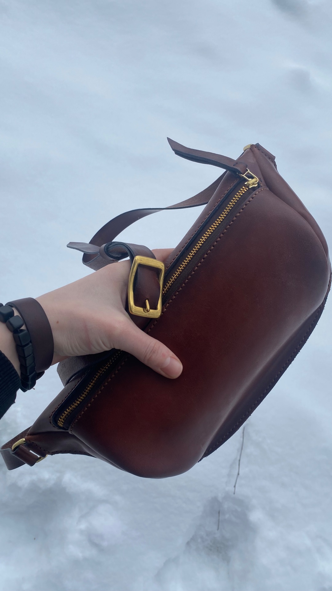 Бананка из натуральной кожи. Ручная работа❤️