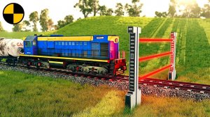 Поезда VS Лазерные Ворота | BeamNG Drive