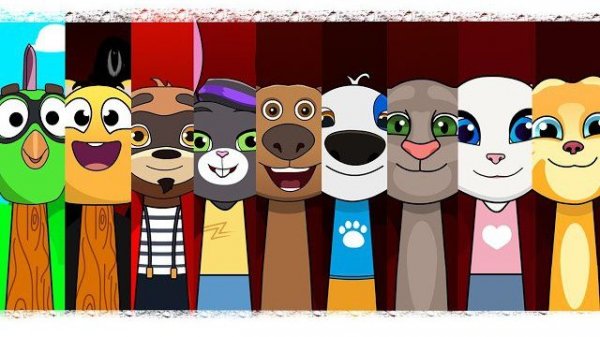 Talking Tom, Angela, Ginger и вся банда как Sprunki OC! Мой мега-проект РЕАКЦИЯ