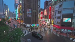 Прогулка по Токио, Япония | Городской шум для спорта, медитаций и фона