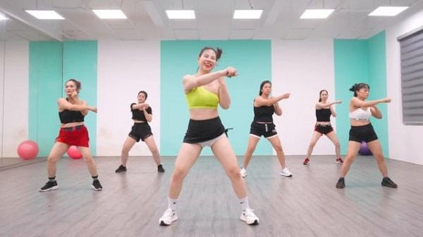 35 Mins Aerobic Workout - Exercise To Lose Belly Fat For Beginners