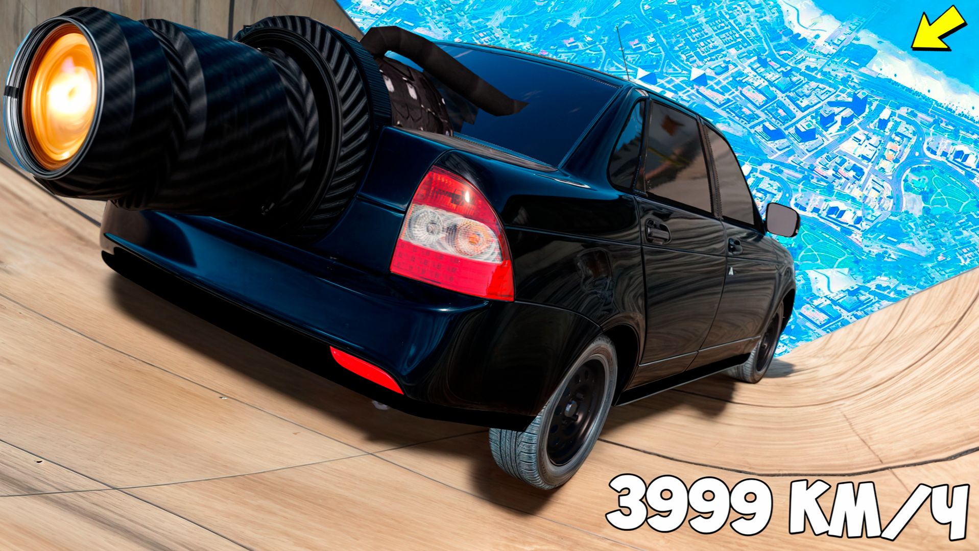 Спуск с горы без тормозов на чит тачках в ГТА 5! Эксперимент в GTA 5 Online смотреть онлайн