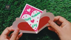 Валентинка своими руками 💖 Простая открытка из бумаги для начинающих