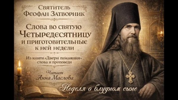 "Неделя о блудном сыне", Святитель Феофан Затворник. Читает: Анна Маслова.