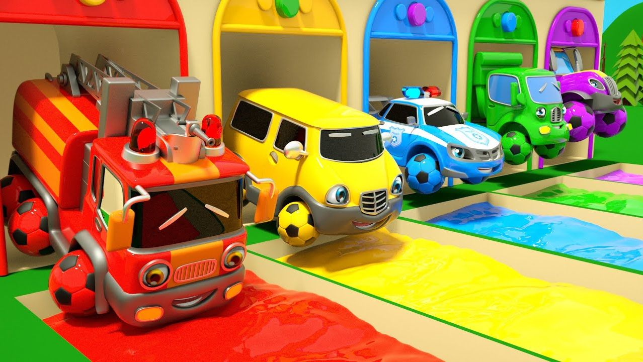 Машинки летают и прыгают! Развивающие мультики Машины помощники. Мультфильмы про машинки смотреть онлайн