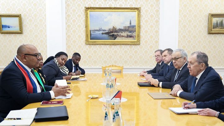 Министр иностранных дел С.В.Лавров с Министром иностранных дел Танзании, Москва, 9 февраля 2026 смотреть онлайн