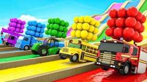 Мультики про машинки – Песенки для детей и малышей – Мультики для малышей – Мультяшки для детей