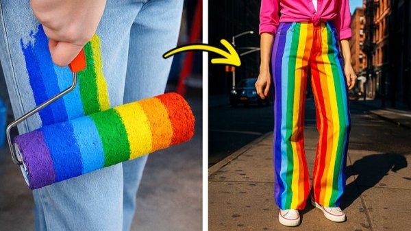 Модные радужные лайфхаки 🌈 Которые реально работают