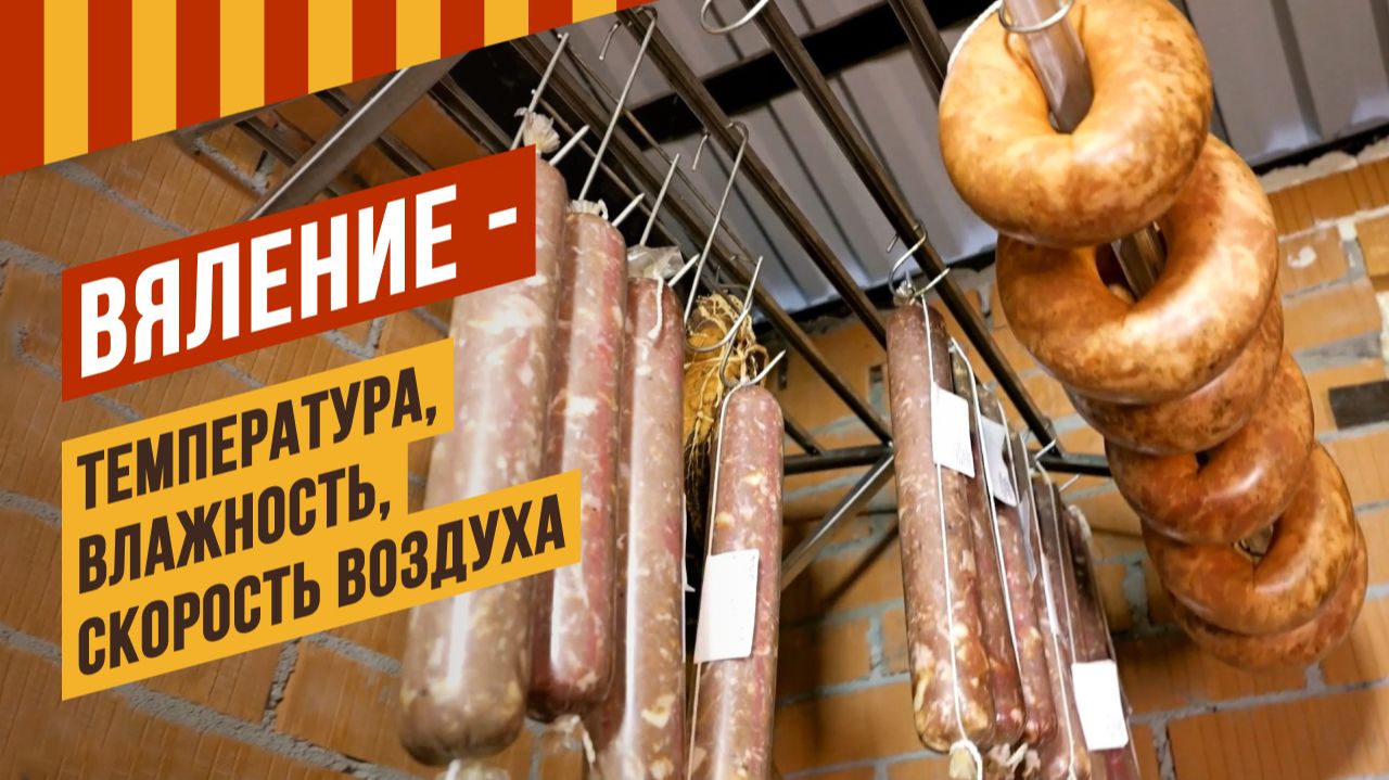 Условия для вяления колбас - температура, влажность, скорость воздуха. Если колбаса села на корку? смотреть онлайн