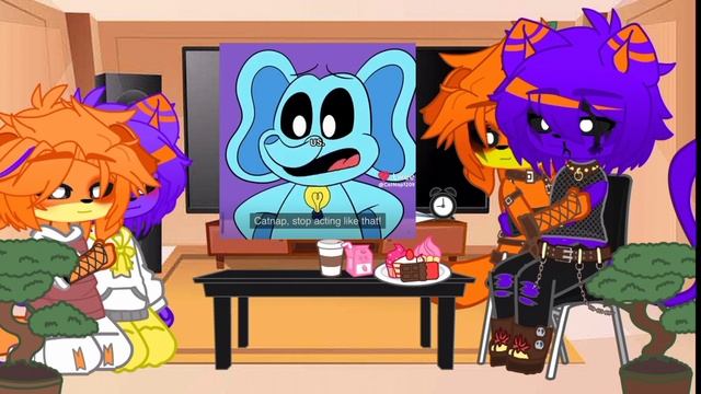 Реакция КэтНап и ДогДей на их шип(гача нох).