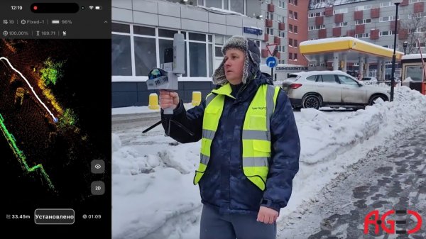 Тестируем новый лазерный SLAM сканера NAVMOPO V4e Lidar с GNSS приемников