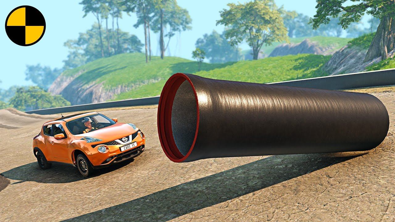 Автомобили VS Стальные Трубы | BeamNG Drive