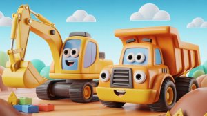 ДЕТСКИЙ КЛИП ПРО ВЕСЕЛЫЙ ЭКСКАВАТОР. ПЕСЕНКИ ПРО МАШИНКИ