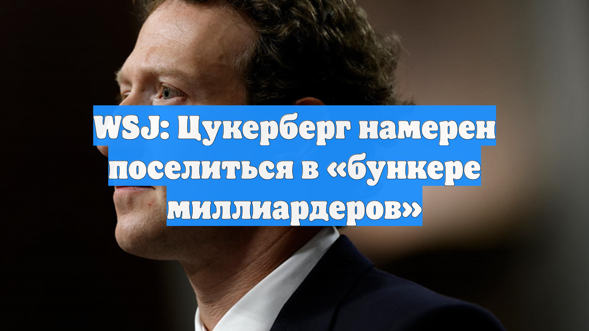 WSJ: Цукерберг намерен поселиться в «бункере миллиардеров» смотреть онлайн