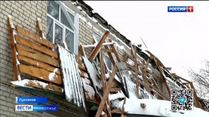 Крыша детского сада обрушилась в Лукоянове