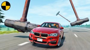 Автомобили VS Молоты | BeamNG Drive