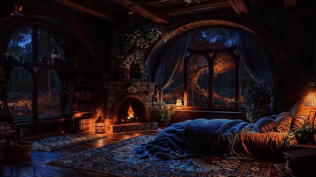 Звуки Дождя, Камина и Грозы: 🔥 4К