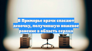 В Приморье врачи спасают девочку, получившую ножевое ранение в область сердца