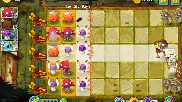 Plants vs. Zombies 2 - Starfruit Mastery level смотреть онлайн