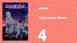 Удар крови: Финал 4 серия (аниме-сериал, 2022)