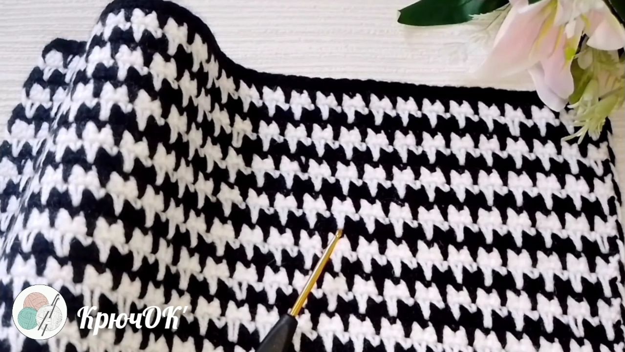Узор крючком 24 #вязаниекрючком #узорыкрючком