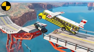 Автомобили VS Сломанный Мост #3 | BeamNG Drive