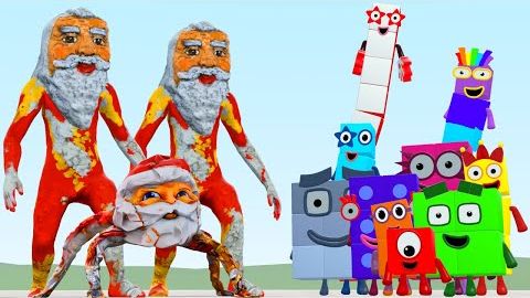 Новые мемы Goo Goo GaGa: Семья против семьи из Number Blocks в Garry's Mod... смотреть онлайн