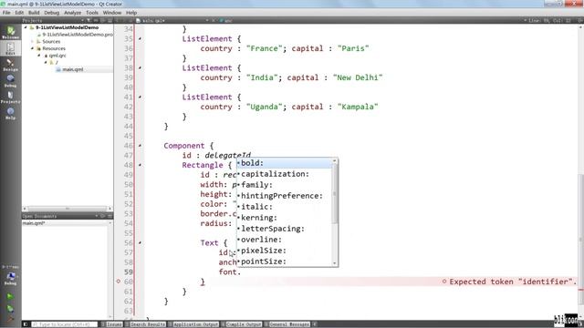 073 ListView and ListModel смотреть онлайн