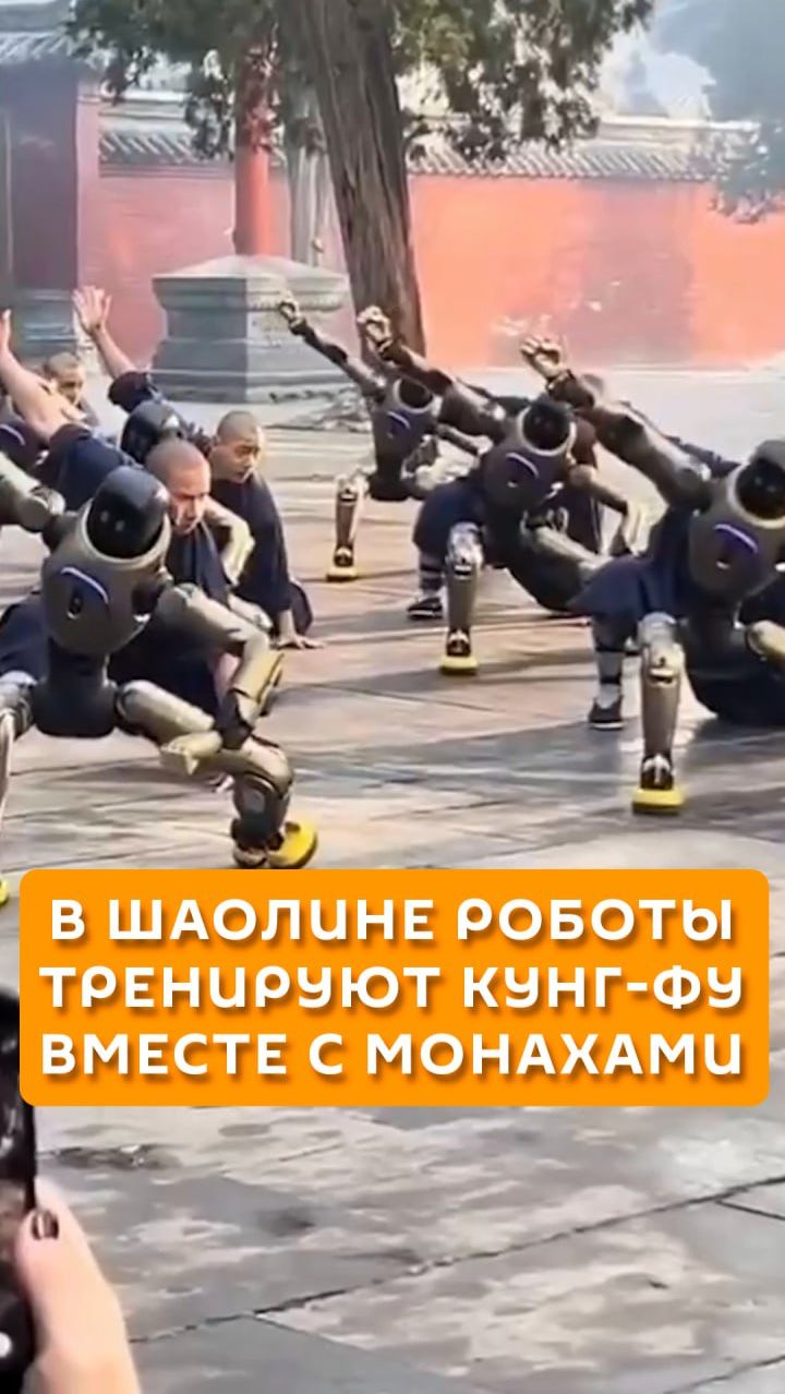 В Шаолине роботы тренируют кунг-фу вместе с монахами смотреть онлайн