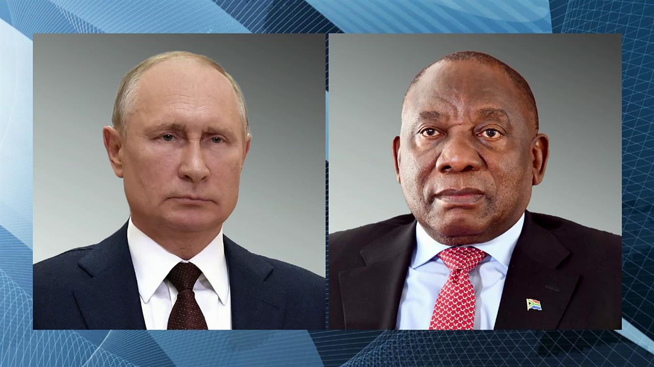 Владимир Путин поговорил по телефону с президентом ЮАР Сирилом Рамафозой. смотреть онлайн