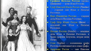 Семья Ростовых., именины в романе Л.Н.Толстого  "Война и мир"