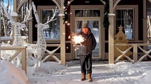 Зимняя прогулка по Городскому парку г.Красногорск.Посетили резиденцию Деда Мороза.