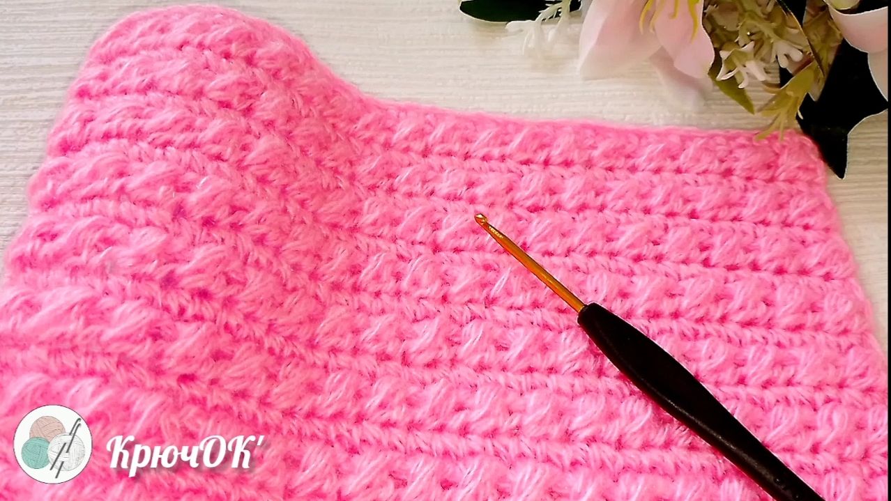 Узор крючком 2 #вязаниекрючком #узорыкрючком