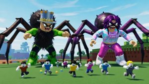 ПАПА и ДОЧКА стали ПАУКАМИ ЛЮДОЕДАМИ в РОБЛОКС! Симулятор обжорства максимальный уровень!