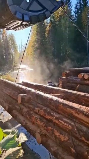 Прекрасное утро для работы!Продолжаем строить мост!