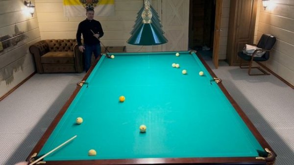 Новая игра на русском бильярде - Пирамида в два битка (Самарская пирамида)