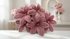 БУКЕТ ЛИЛИЙ ИЗ СИНЕЛЬНОЙ ПРОВОЛОКИ