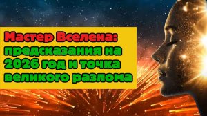 Мастер Вселена: предсказания на 2026 год и точка великого разлома