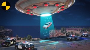 Автомобили VS НЛО | BeamNG Drive