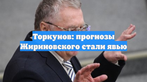 Торкунов: прогнозы Жириновского стали явью