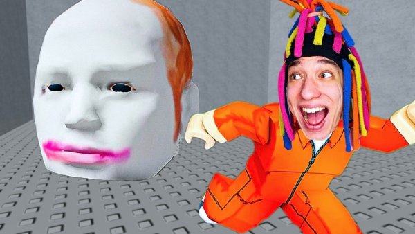 КИТАЙКА ПОБЕГ ОТ БЕГУЩЕЙ ГОЛОВЫ В ROBLOX!