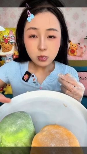 🔥🍲 Мукбанг и Mukbang : ЦВЕТНОЙ МИР МОТИ! 🌈 Дегустация разноцветных лепёшек с разными вкусами