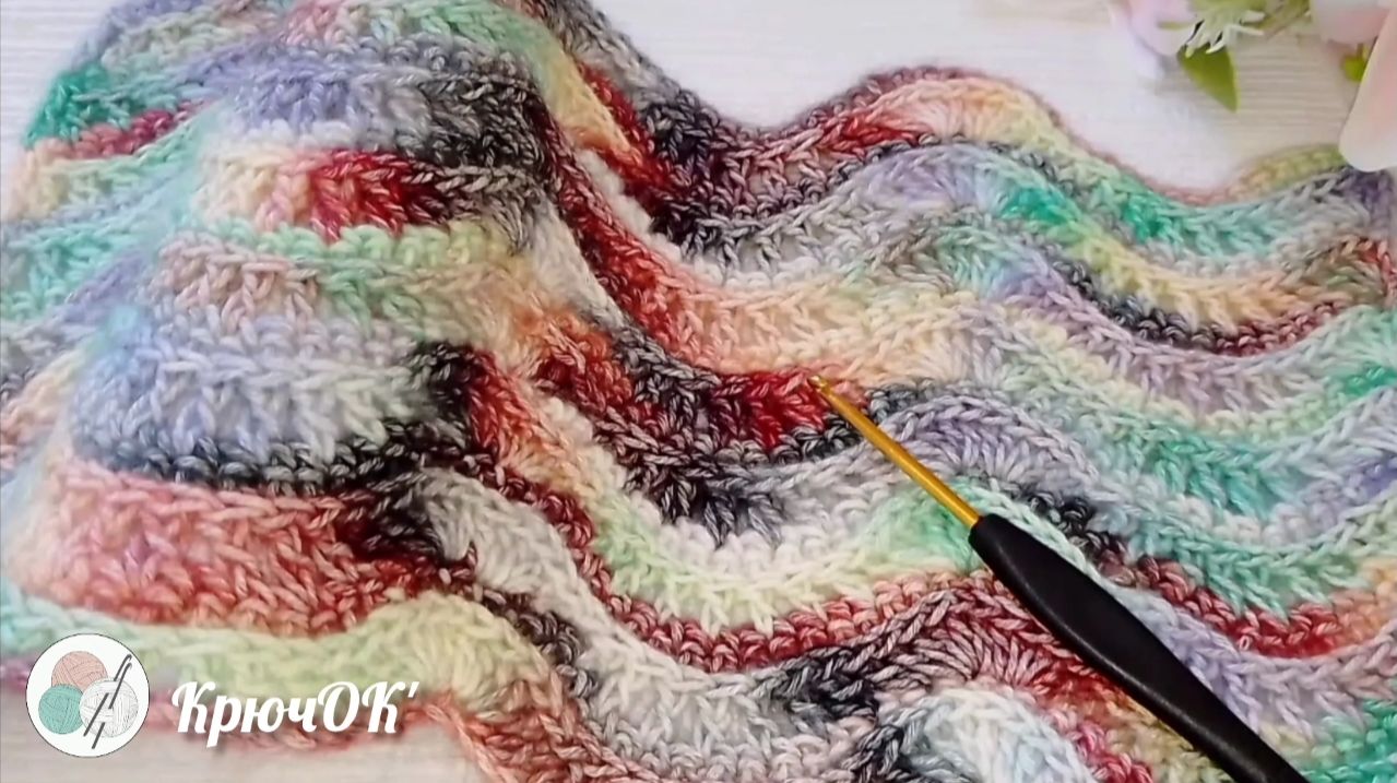 Узор крючком 25 #вязаниекрючком #узорыкрючком