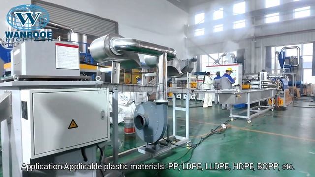 Высокоэффективная линия грануляции для влажных пластиковых пленок и мешков смотреть онлайн