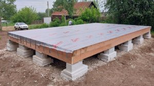 Как я построил фундамент для каркасного дома за 100 тыс руб Фундамент из ЭППС