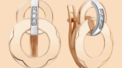 Серьги с бриллиантами от PLATINA