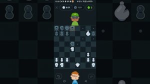 Партия с соперником в шахматы. Противник сдался? #Duolingo #Шахматы #Chess