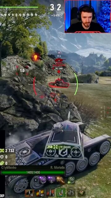 КЛУМБА В ШОКЕ ОТ AMX CDC RAFALE MORTELLE #shorts #c1ymba #клумба #wot #миртанков